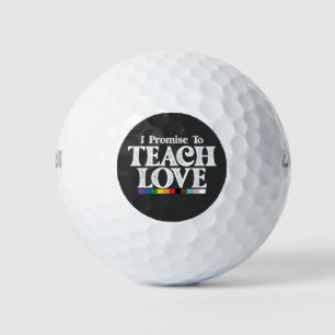 Balles De Golf Professeur De Fierté LGBT Je Promets D'Enseigner L