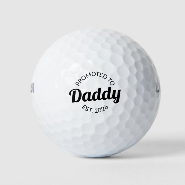 Balles De Golf Promu À Daddy Est. 2026 I (Devant)