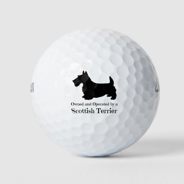 Balles De Golf Propriété et exploitation d'un Terrier écossais -  (Devant)