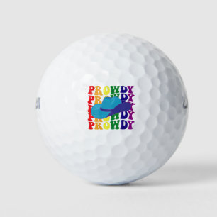 Balles De Golf Prowdy Rodeo Howdy Cowboy Cowgirl LGBTQ Western