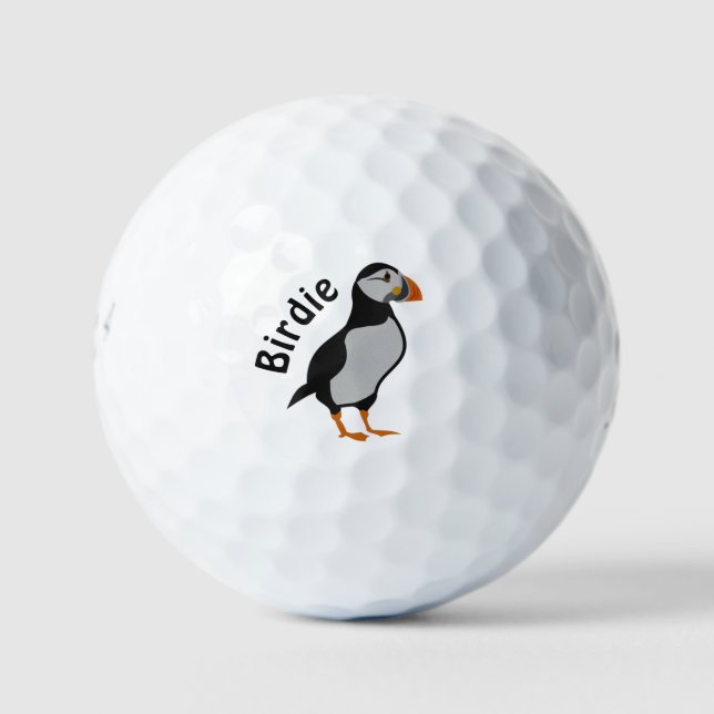 Balles De Golf Puffin Atlantique debout La Bonne Chuck Birdie (Devant)