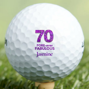 Balles De Golf Purple 70th Birthday Sister Gift - Fabuleux 70