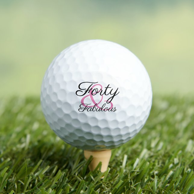 Balles De Golf Quarante et fabuleux 40e anniversaire (T-shirt Insitu)