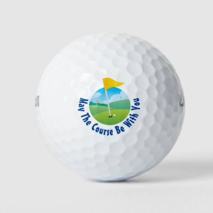 Balles De Golf Que Le Cours Soit Accompagné
