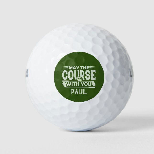 Balles De Golf Que le parcours soit avec vous Golf Balls (Devant)