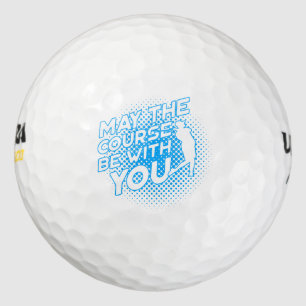 Balles De Golf Que le terrain soit avec vous Funny Golf Ball