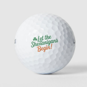 Balles De Golf Que les Shenanigans commencent Drôle de Saint-Patr