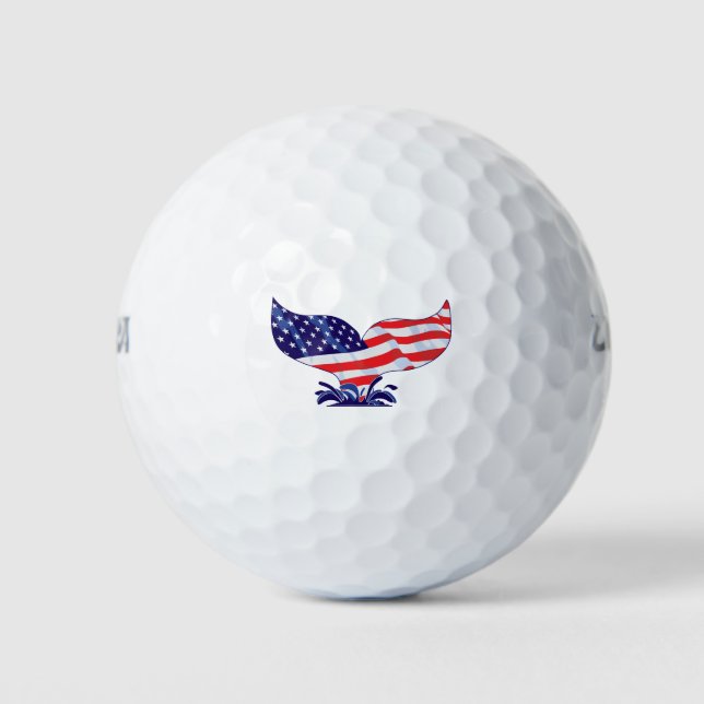 Balles De Golf Queue patriotique (Devant)