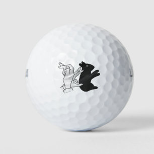 Balles De Golf Rabbit Silhouette main