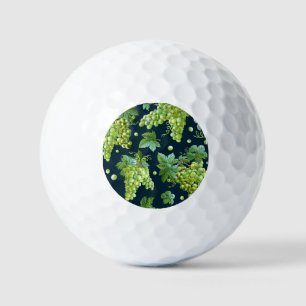 Balles De Golf Raisin vert : Aquarelle Motif foncé