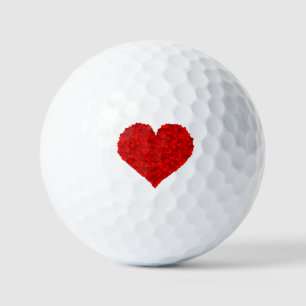 Balles De Golf Red Heart Love Valentines for Girlfriend Femmes Lu