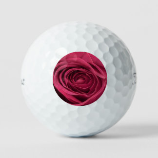 Balles De Golf Red Rosebud