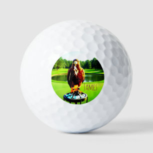 Balles de golf Red-tail Hawk / Initiales
