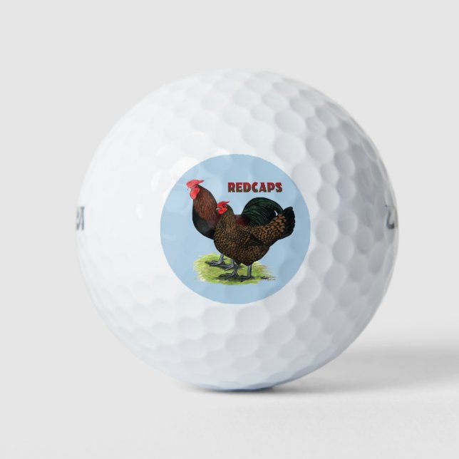Balles De Golf Redcaps anglais (Devant)
