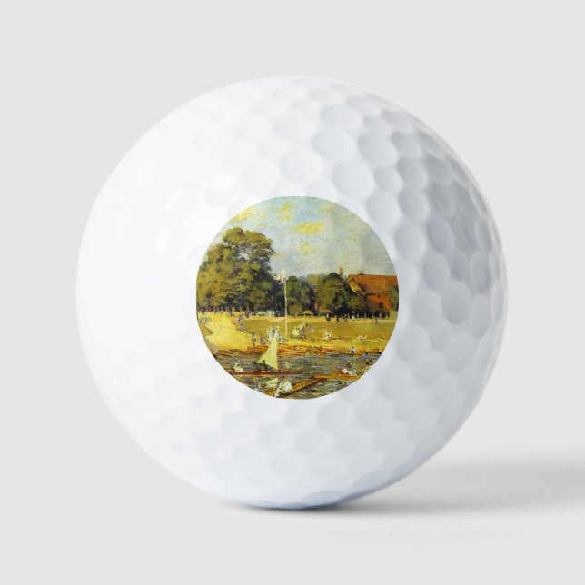 Balles De Golf Regatta at Hampton Court Alfred Sisley Poster (Recto)