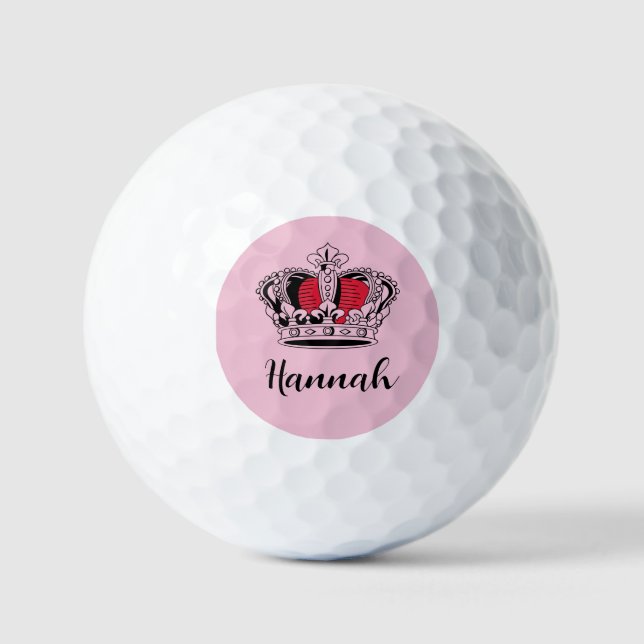 Balles De Golf Reine de golf personnalisée (Recto)