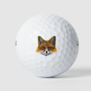 Balles De Golf Renard - Peinture en acrylique