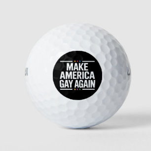 Balles De Golf Rendez l'Amérique gay à nouveau drôle Mois de la f