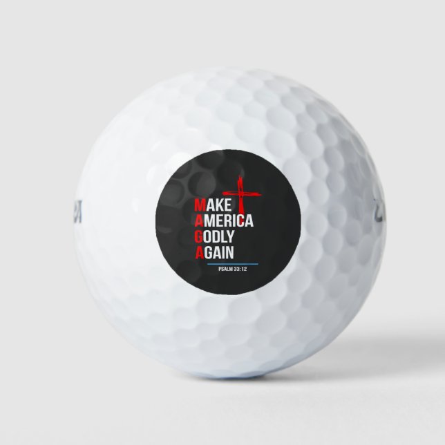 Balles De Golf Rendre à l'Amérique sa grandeur Trump Inaguration  (Devant)