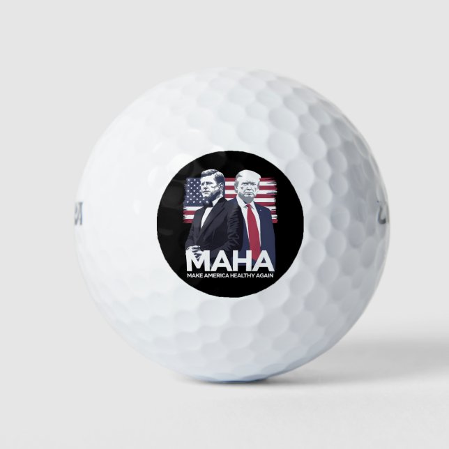 Balles De Golf Rendre l'Amérique saine (Devant)