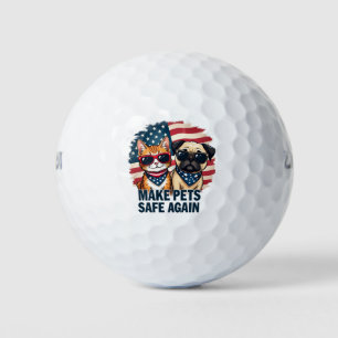 Balles De Golf Rendre les animaux de compagnie en sécurité Trump