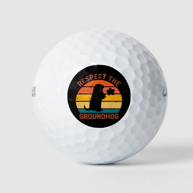 Balles De Golf Respecter La Marmotte (Devant)