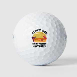 Balles De Golf Retraité 2022 Plus Mon Problème Drôle Retraite