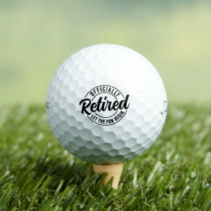 Balles De Golf Retraite Drôle Officiellement Retraité 2026