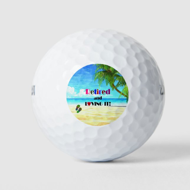 Balles De Golf Retraité et adoré ! (Devant)
