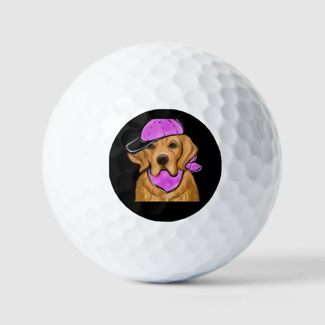 BALLES DE GOLF RETRIEVER DORÉ  (Recto)