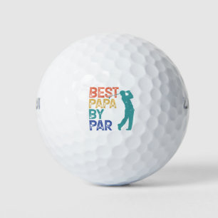 Balles De Golf Retro Golfer - Best Papa By Par
