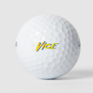 Balles De Golf Rétro graphique au néon VICE