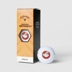 Balles De Golf rétro vintage Noël Père Noël Holiday Golf Balls 