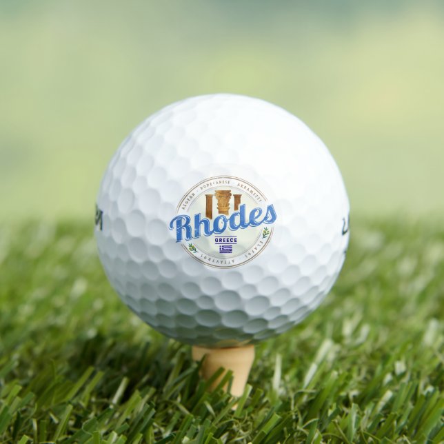 Balles De Golf Rhodes Grèce Vintage Île Egée Souvenir (T-shirt Insitu)