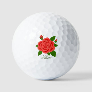 Balles De Golf Rose Rouge