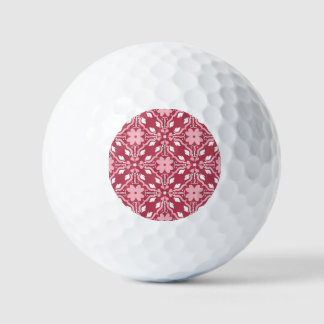 Balles De Golf Rouge, beige à fleurs, papier peint motif sans cou