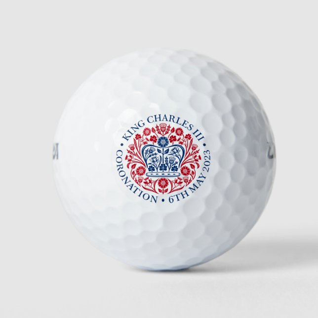 Balles De Golf Royaume-Uni III Charles Memorabilia Kings (Devant)