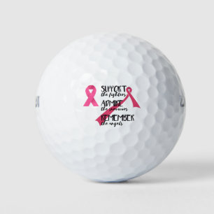 Balles De Golf Ruban rose pour le thème de sensibilisation au can