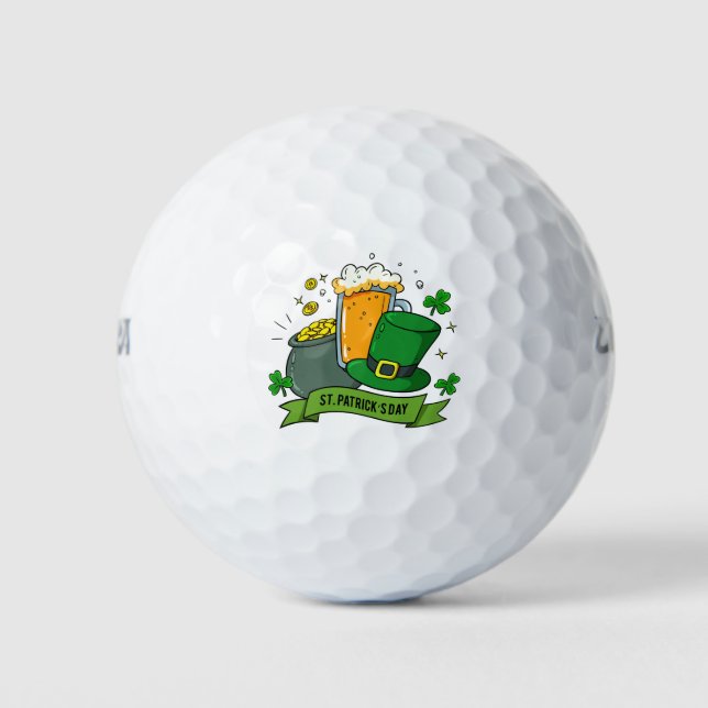 Balles De Golf Saint Patrick's Day (Devant)