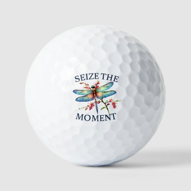 Balles De Golf Saisir Le Moment - libellule Artistique (Recto)