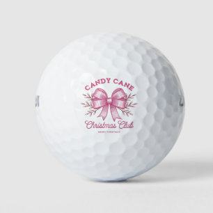 Balles De Golf Saison Noël du club de Noël rose Sucre de canne