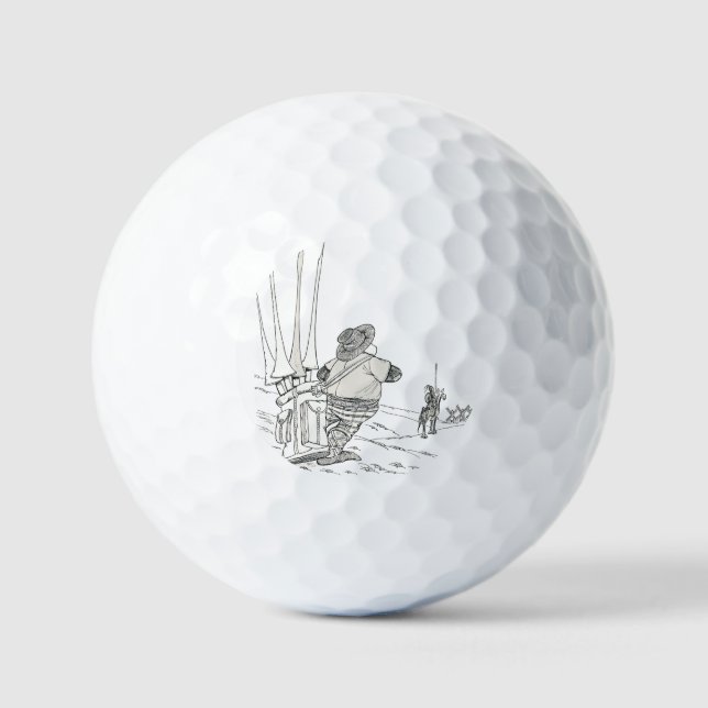 Balles De Golf Sancho Panza, le Caddie de Don Quichotte (Recto)