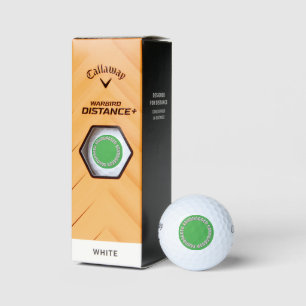 Balles de golf Sandbagger vert Callaway Warbird 3