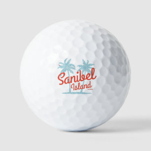 Balles De Golf Sanibel Island Floride Golfe Côte Souvenir