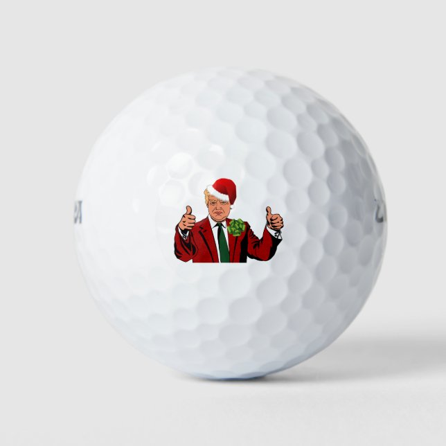 Balles De Golf santa claus donald trump (Devant)