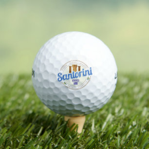 Balles De Golf Santorin Grèce Ile Vintage des Cyclades de l'Egée