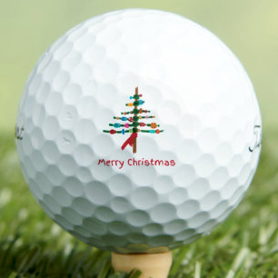 Balles De Golf Sapin de Noël Mignon Artisanal – Cadeau de Fêtes d