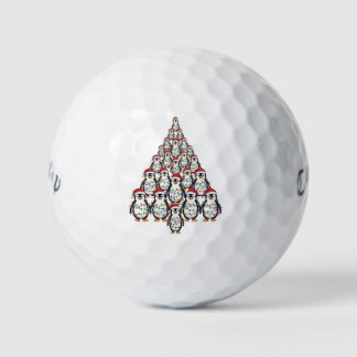 Balles De Golf Sapin de Noël Pingouin Chapeau de Père Noël Lumièr