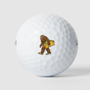 Balles De Golf Sasquatch de Bigfoot portant Taco
