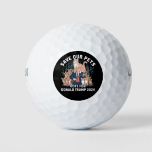 Balles De Golf Sauvez nos animaux 2024 Président Trump Politique